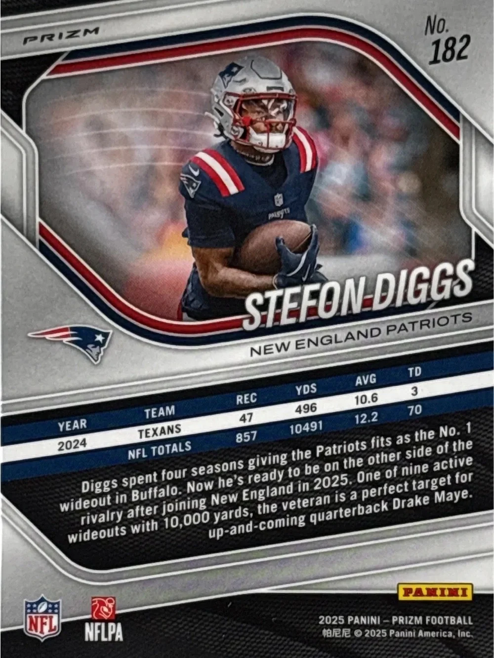 Panini Prizm Stefon Diggs - Silver Prizm